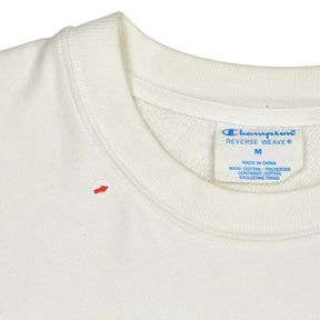 Champion White Reverse Weave Sweatshirt