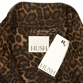 Hush Brown Leopard Print Utility Parka Jacket