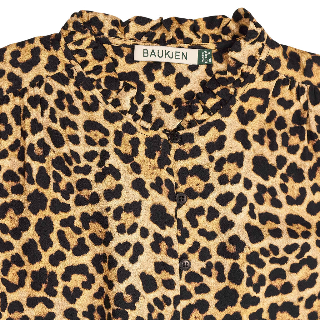 Baukjen Brown Leopard Print Blouse