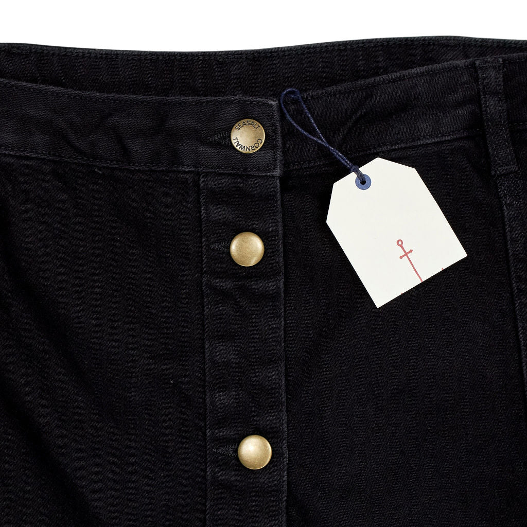 Seasalt Black Organic Cotton Ambrosel Skirt