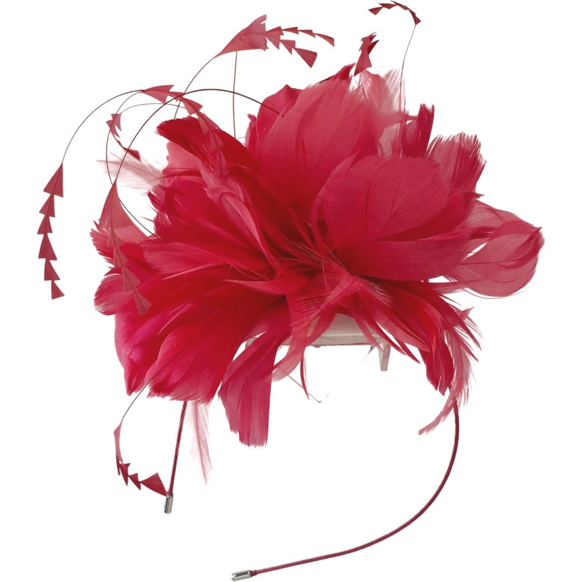 Magpie Accessories Red Feather Fascinator