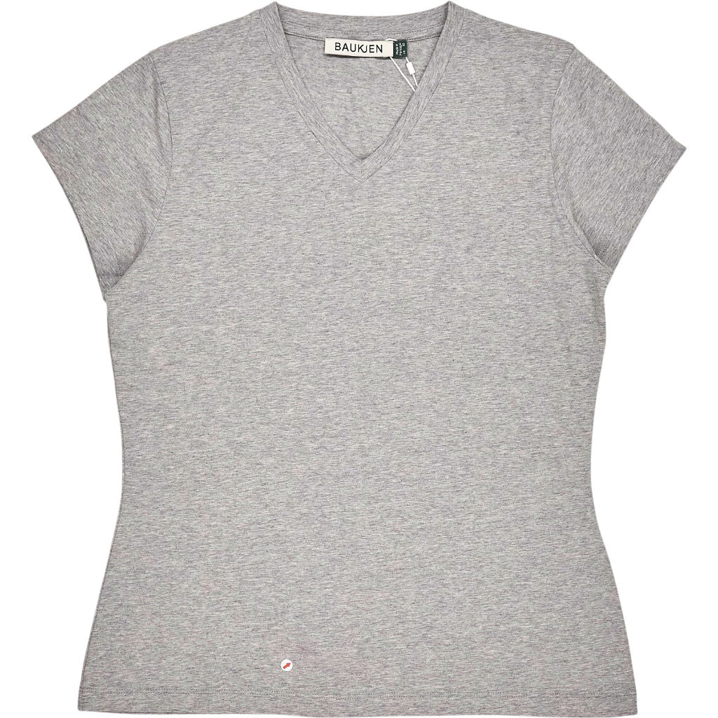 Baukjen Grey Kiana Organic Cotton V-Neck Tee