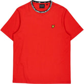 Lyle & Scott Red Contrast Collar T-Shirt