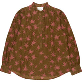Bonte Brown Pink Star Print Anais Shirt