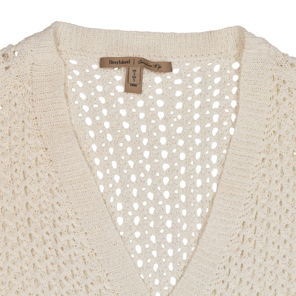 River Island Cream Knit Cardigan