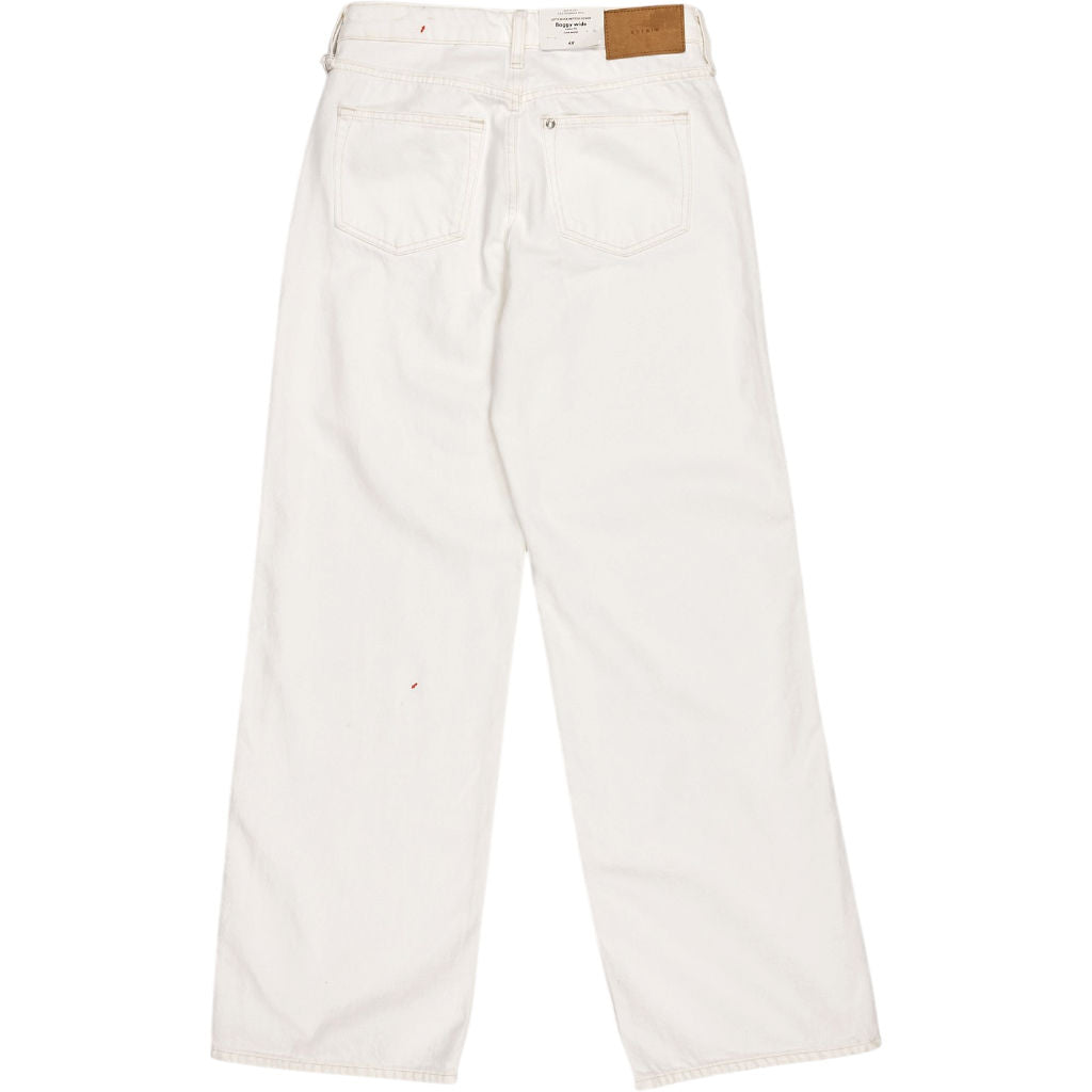 H&M White Baggy Wide Jeans