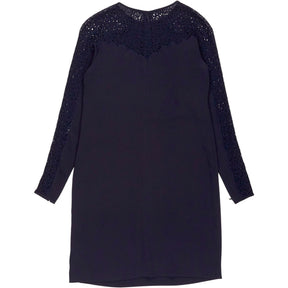 Reiss Navy Lace Sleeve Caryn Dress