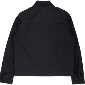 Calvin Klein Black Techno Wool Bomber Jacket