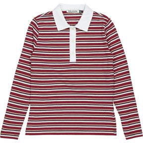 Baukjen Burgundy Esra Organic Cotton Polo Top