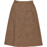 WYSE Brown Check Skirt