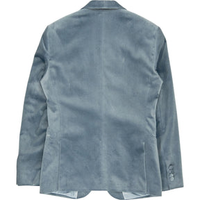 Moss Blue Velvet Slim Fit Jacket