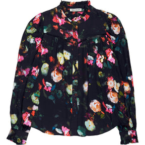Baukjen Black Bouquet Eleanor Floral Blouse
