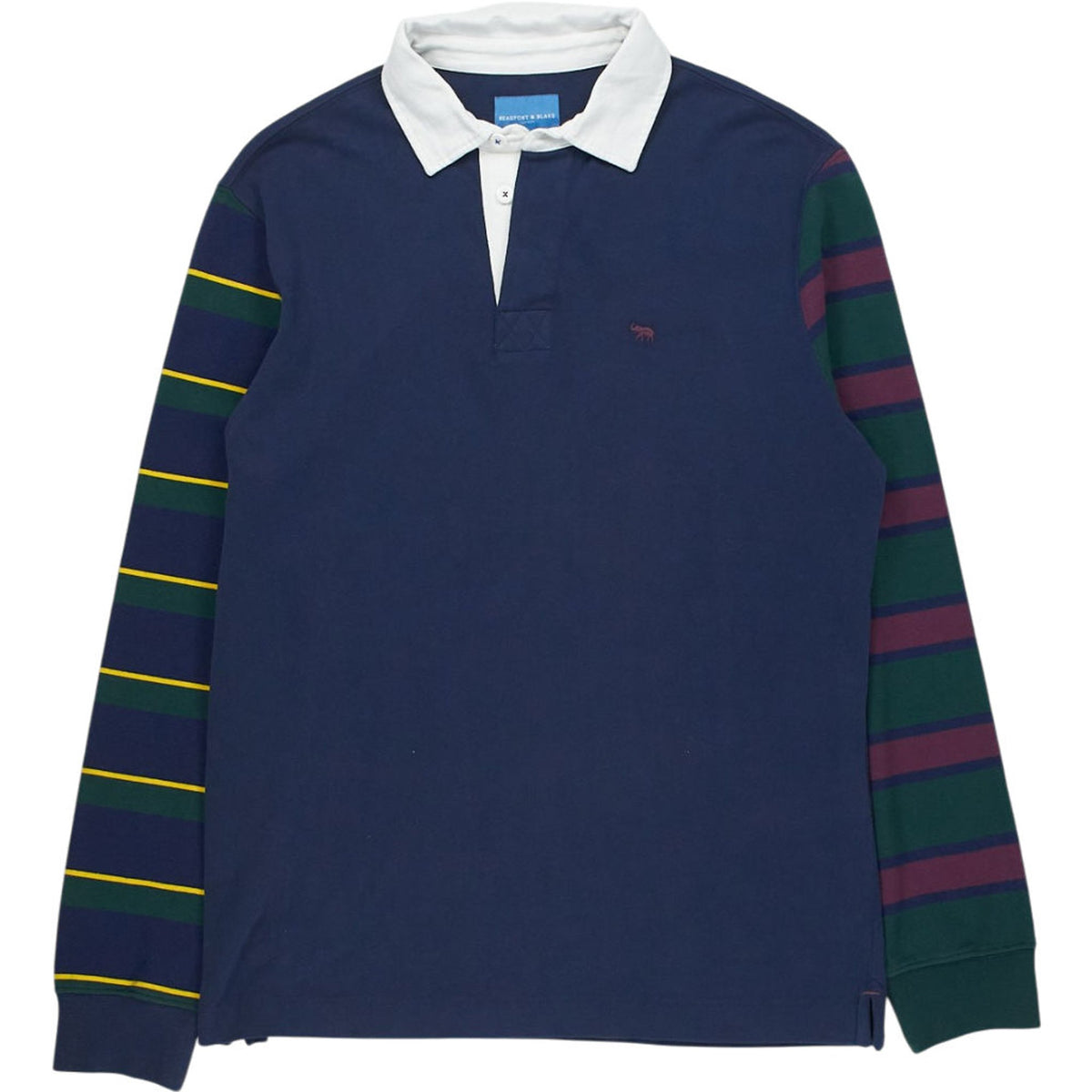 Beaufort & Blake Navy Striped Rugby Shirt