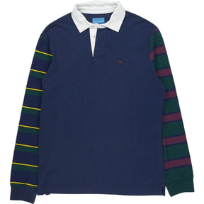 Beaufort & Blake Navy Striped Rugby Shirt