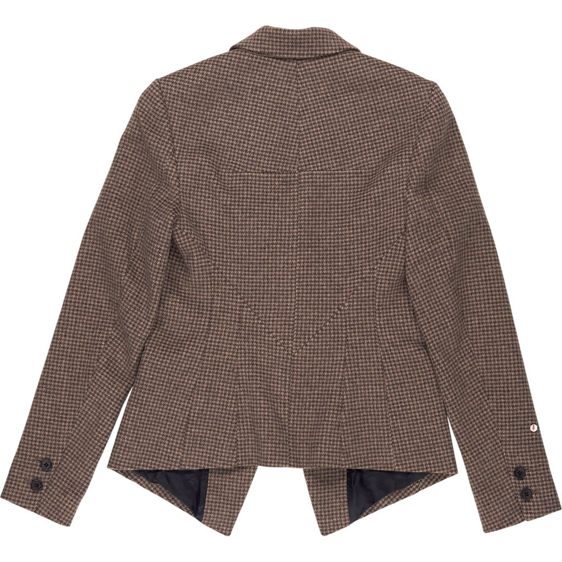 AllSaints Brown Check Wool Blazer