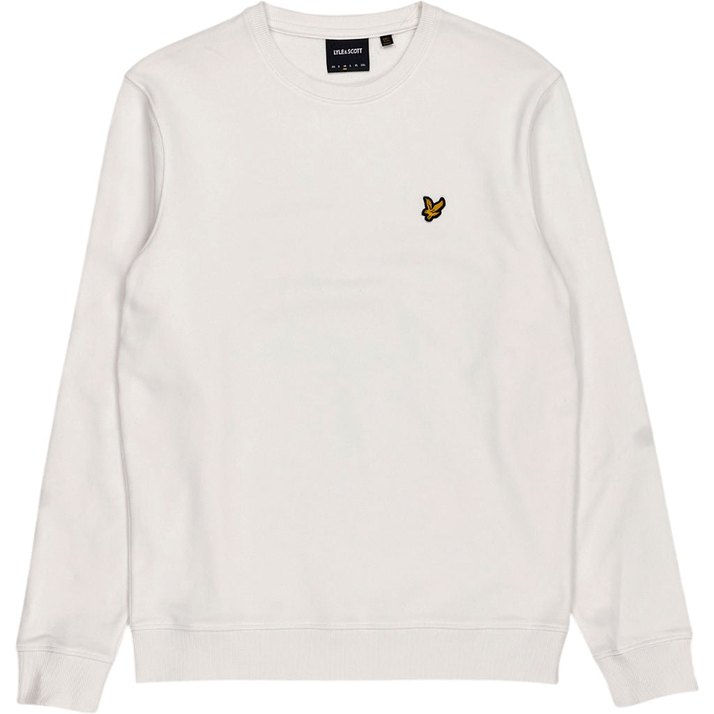 Lyle & Scott White Crew Neck Sweatshirt