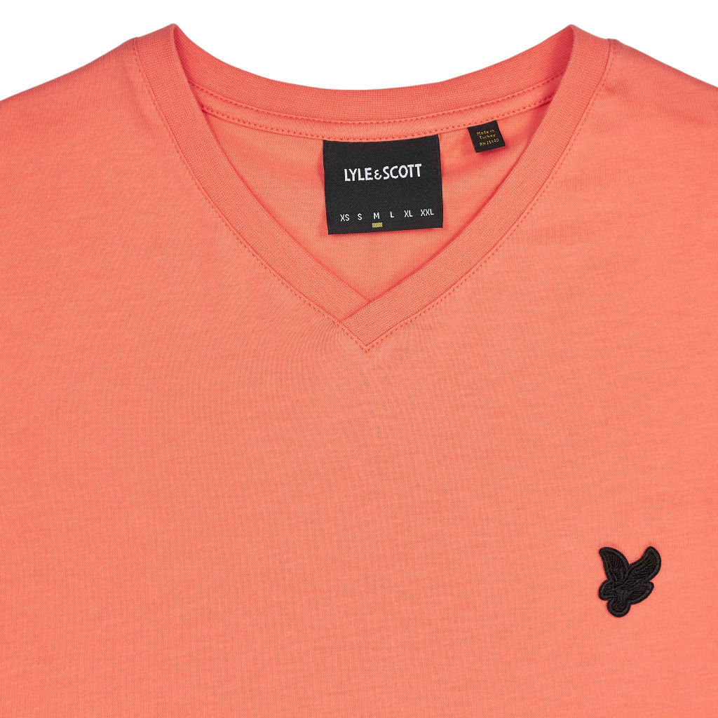 Lyle & Scott Coral V-Neck T-Shirt