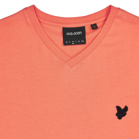 Lyle & Scott Coral V-Neck T-Shirt