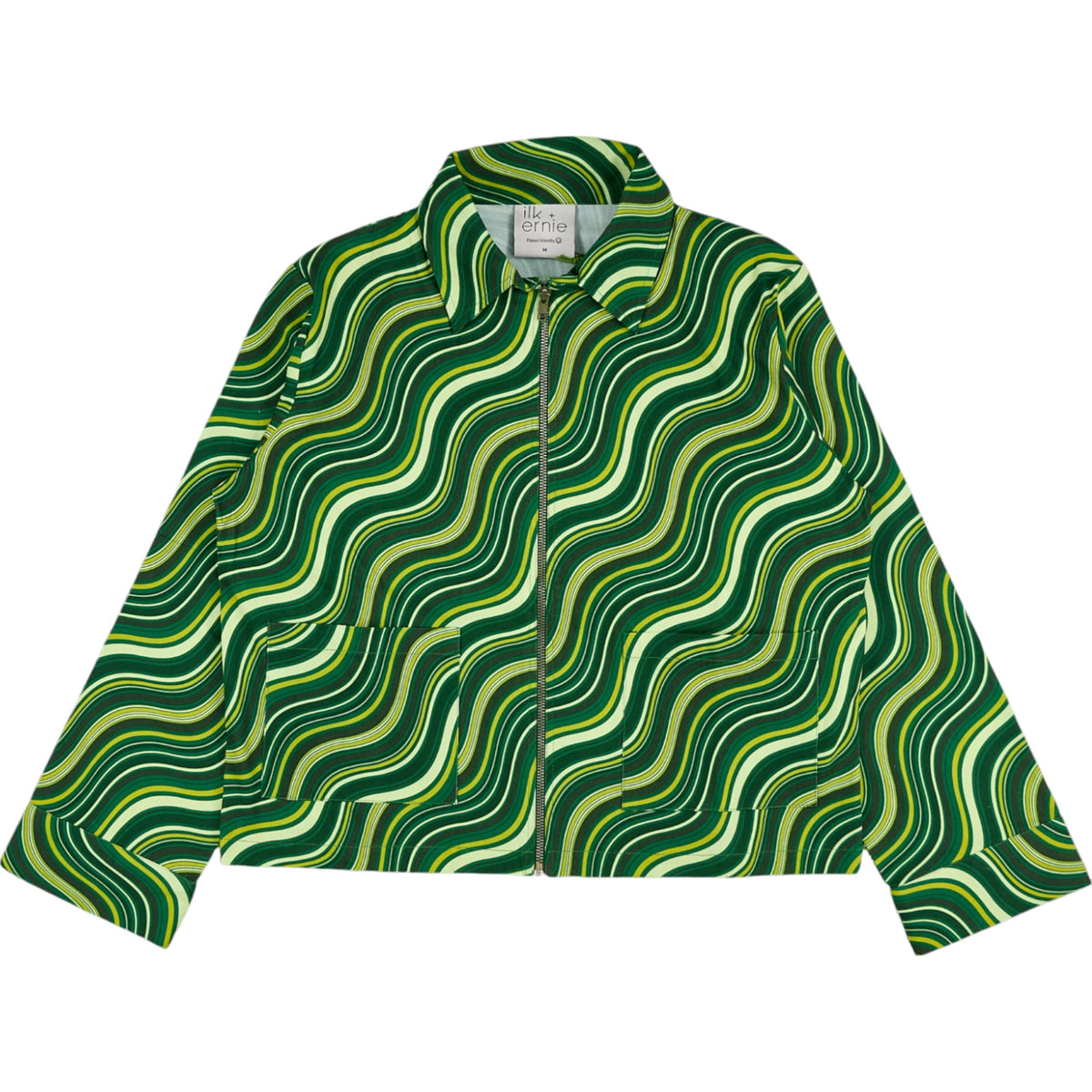 Ilk + Ernie Green Patterned Jacket