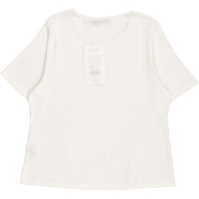 Baukjen White Gabriella Organic Rib Tee