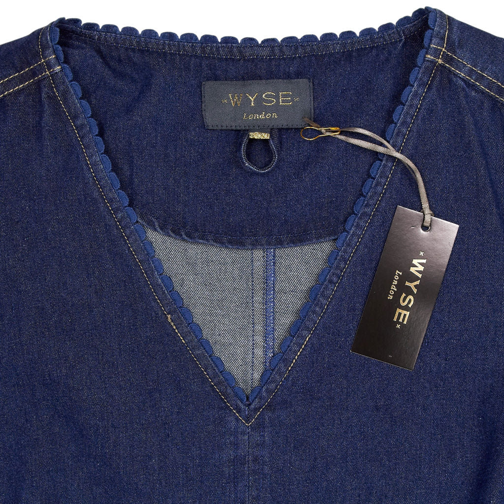 Wyse Blue Denim Tamsin Dress