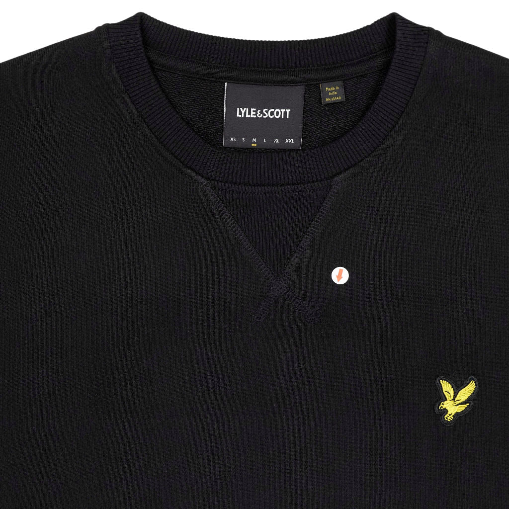 Lyle & Scott Black Crew Neck Sweatshirt