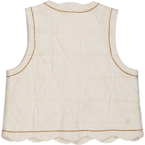 Bonte Ecru Estelle Gilet Quilted Vest