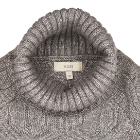Moss Grey Turtleneck Sweater