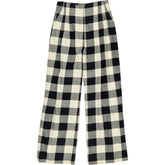 Omnes Black & Cream Check Trousers