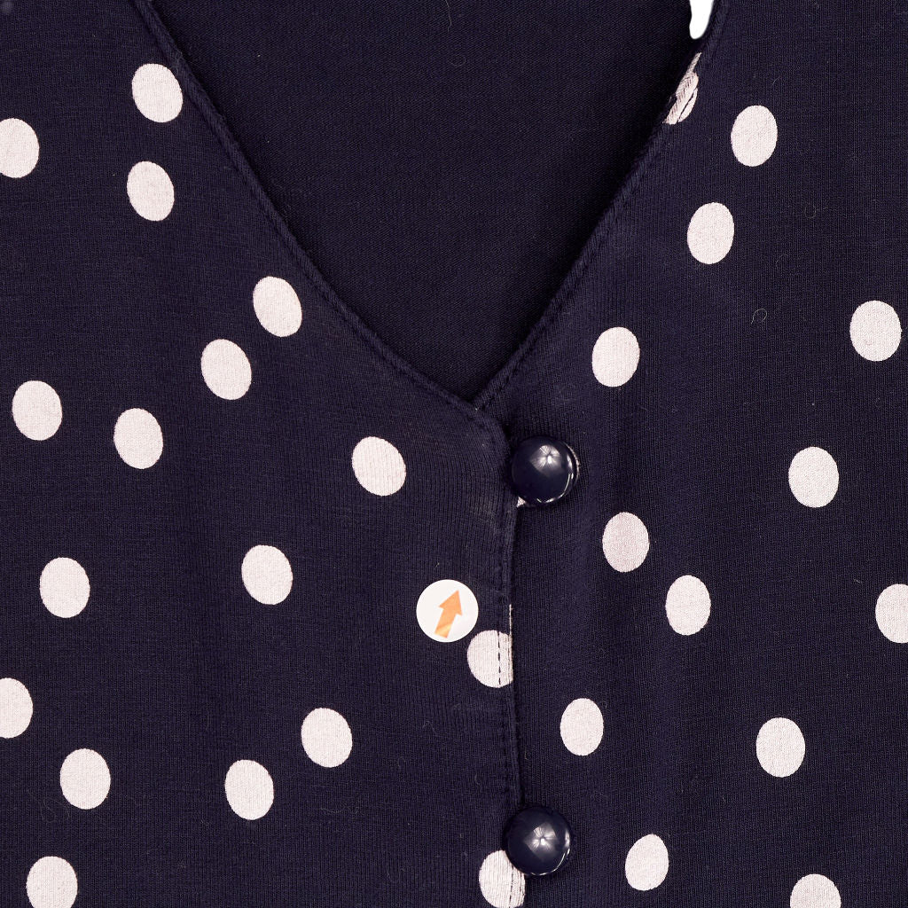 Baukjen Navy Polka Dot Dress