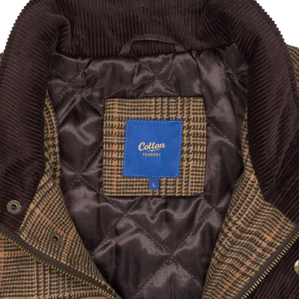 Cotton Traders Brown Plaid Jacket