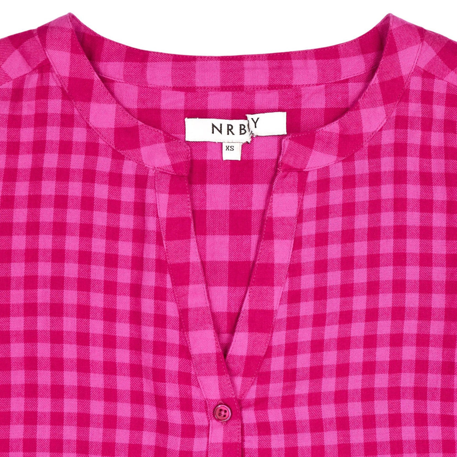 NRBY Pink Check Blouse
