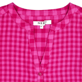 NRBY Pink Check Blouse