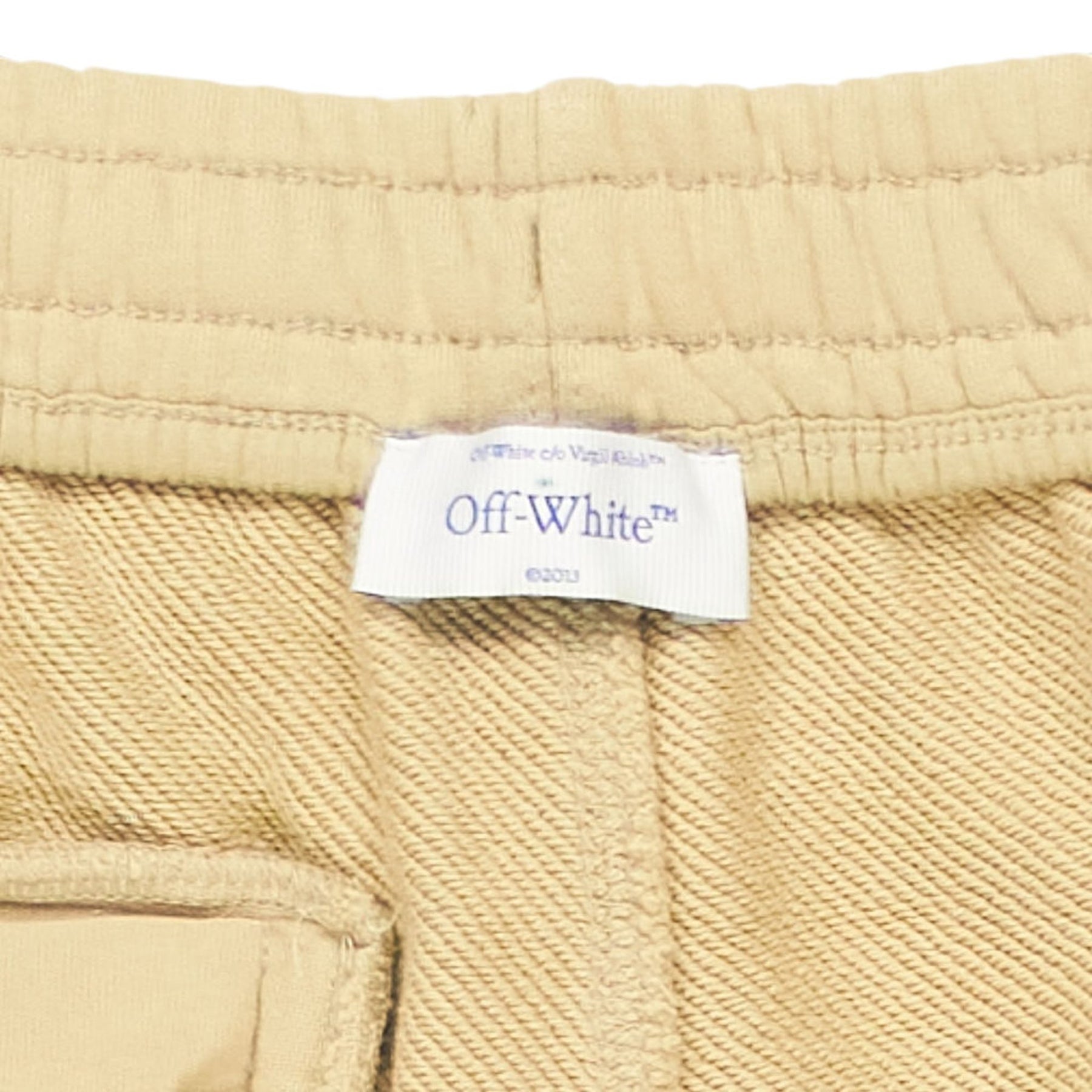 Off-White Beige Joggers Cotton