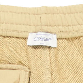 Off-White Beige Joggers Cotton