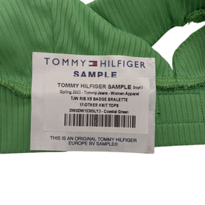 Tommy Hilfiger Green TJW Rib S Badge Bralette