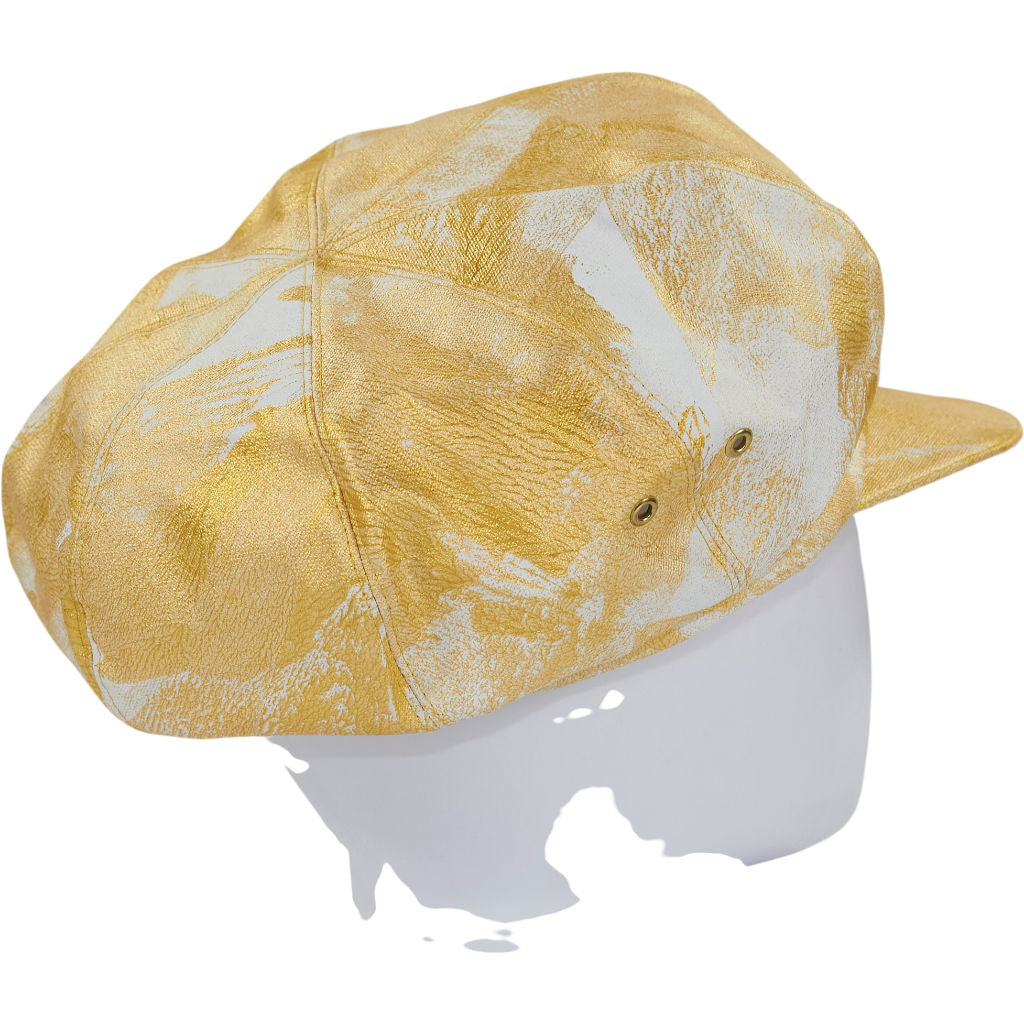 Stephen Jones Jonesboy Yellow Patterned Baker Boy Cap