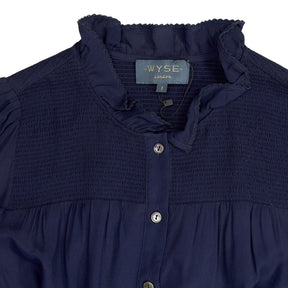 WYSE Navy Ellie Shirt Dress