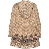 Temperley London Apricot Mockingbird Mini Dress