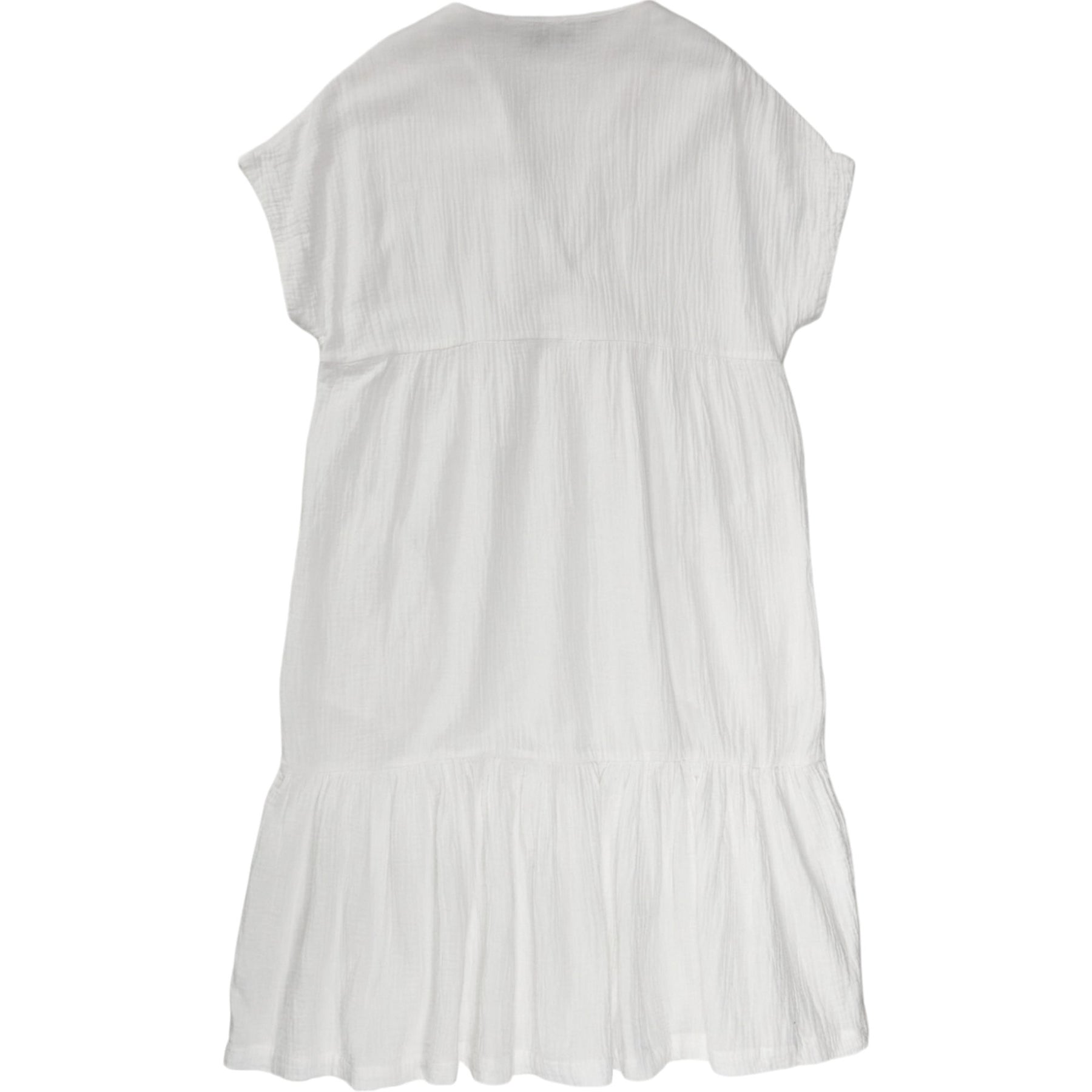 NRBY White V-Neck Tunic Dress