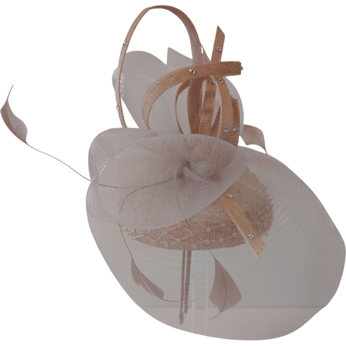 Snoxell & Gwyther Dusky Pink Fascinator with Netting