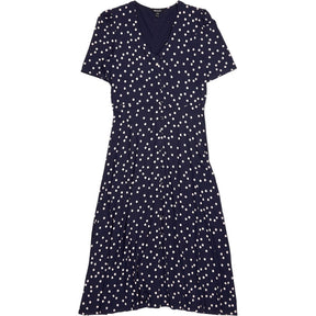 Baukjen Navy Polka Dot Dress