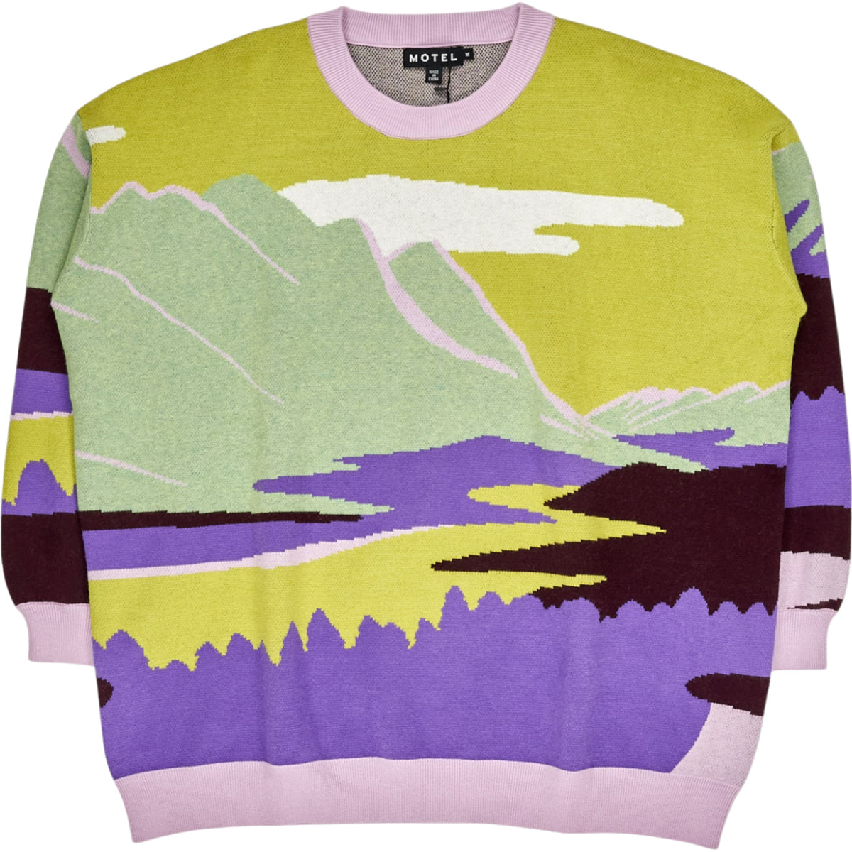 Motel Multicolour Landscape Knit Jumper