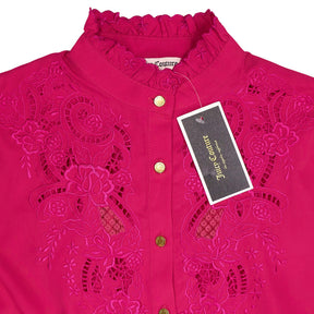 Juicy Couture Pink Cut Out Shirt Dress