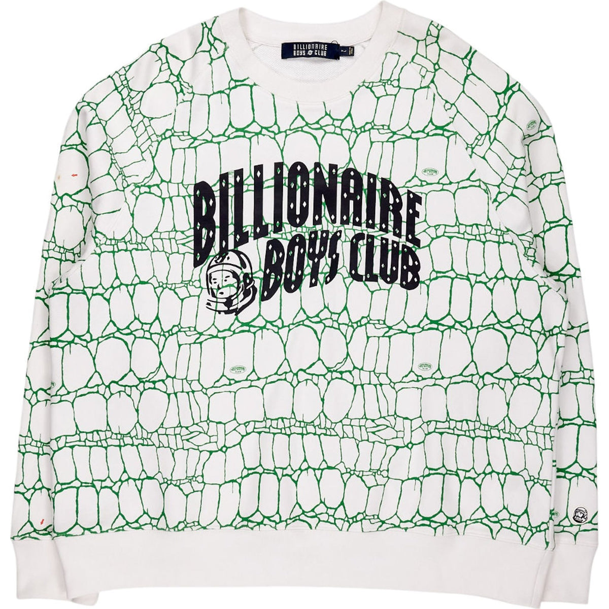 Billionaire Boys Club White Green Graphic Sweatshirt