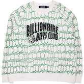 Billionaire Boys Club White Green Graphic Sweatshirt