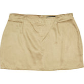 Motel Olive Gold Satin Ima Skirt