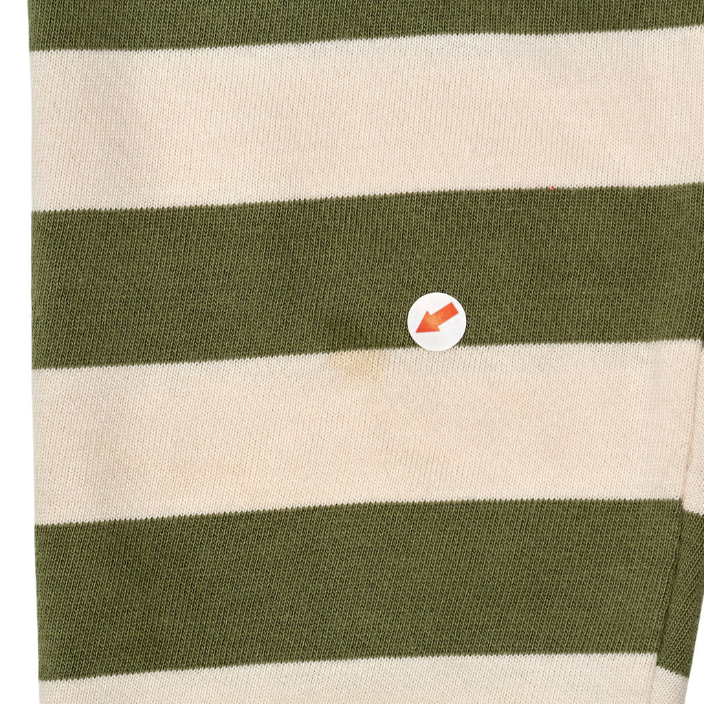 Baukjen Green Stripe Long Sleeve Polo Shirt