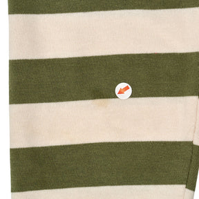 Baukjen Green Stripe Long Sleeve Polo Shirt