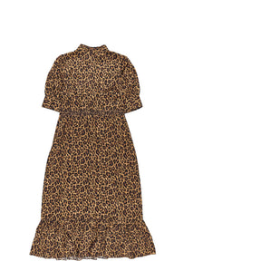 WYSE  Leopard Print Midi Dress